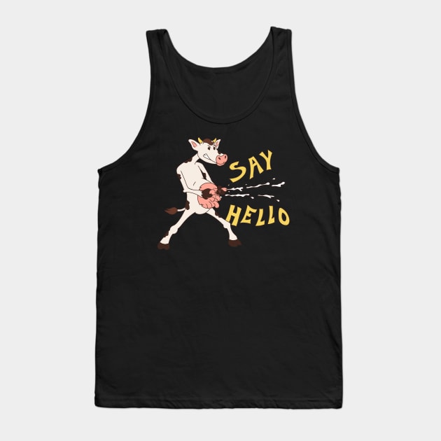 Say hello Tank Top by ruben